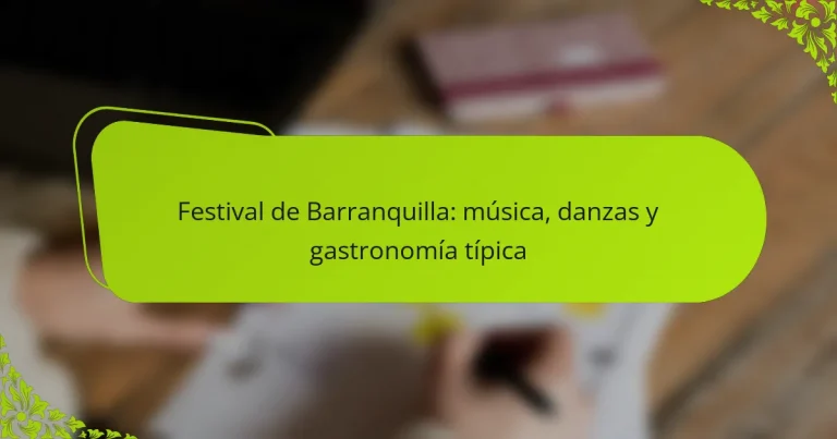 Festival de Barranquilla: música, danzas y gastronomía típica